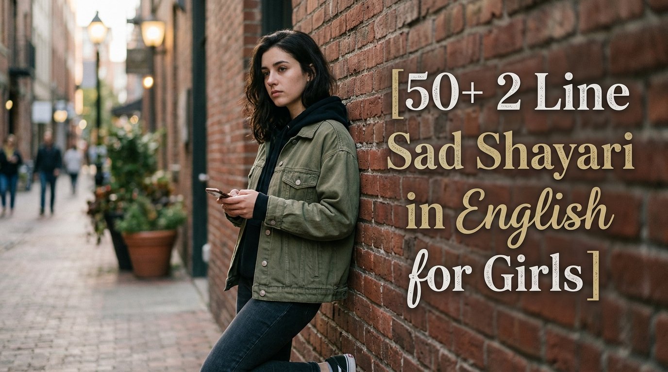 50+ 2 Line Sad Shayari in English for Girls