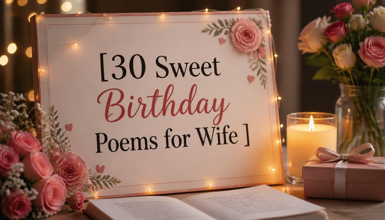 30 Sweet Birthday Poems for Wife30 Sweet Birthday Poems for Wife