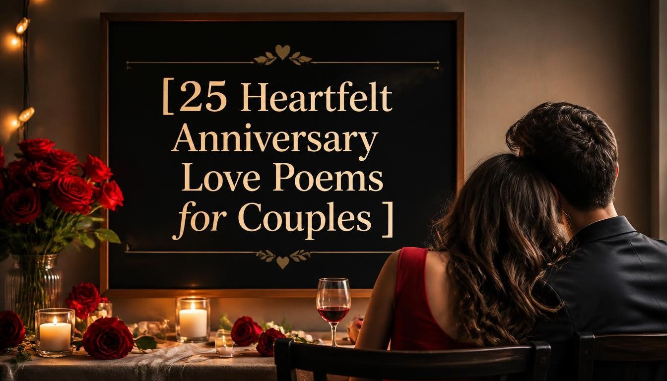 25 Heartfelt Anniversary Love Poems for Couples