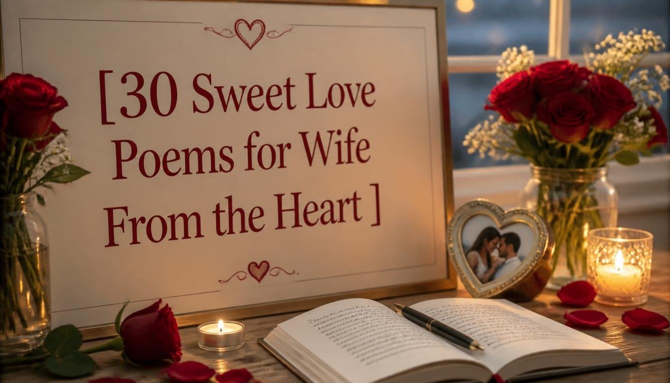 30 Sweet Love Poems for Wife From the Heart