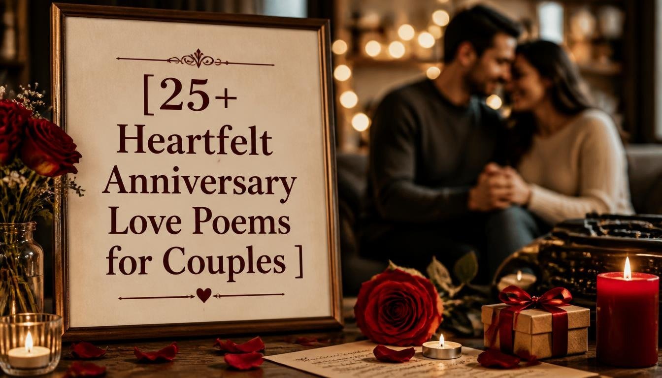 25+ Heartfelt Anniversary Love Poems for Couples