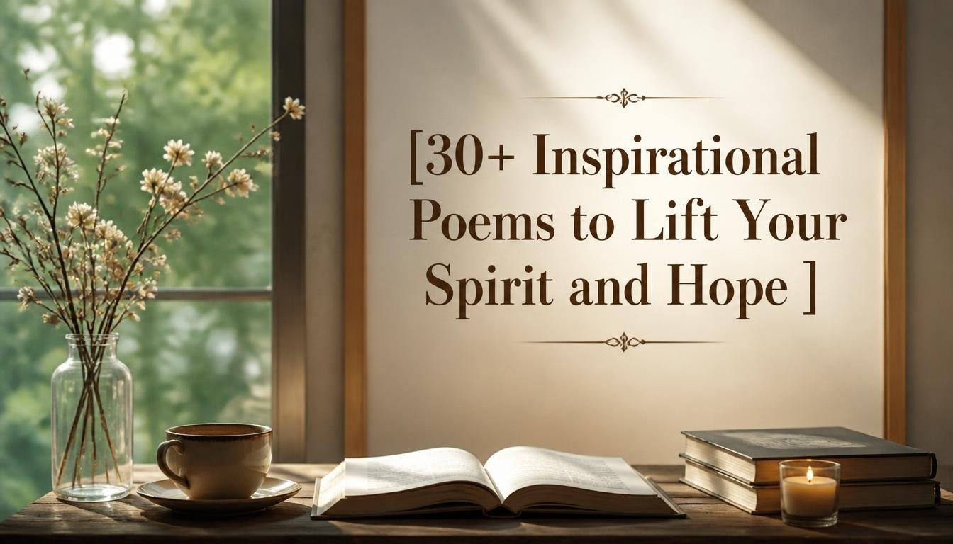 30+ Inspirational Poems to Lift Your Spirit and Hope