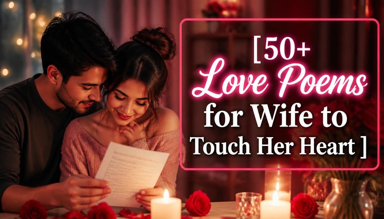 50+ Love Poems for Wife to Touch Her Heart