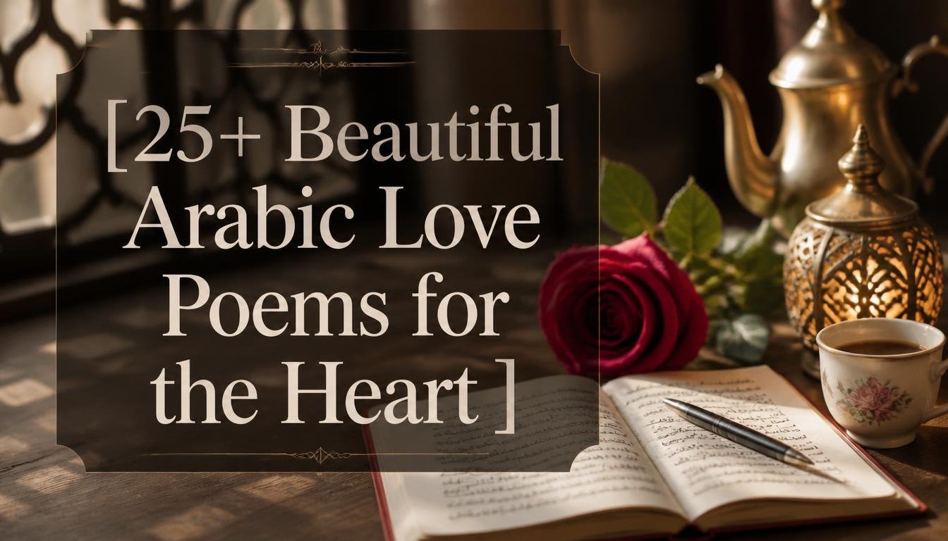 25+ Beautiful Arabic Love Poems for the Heart