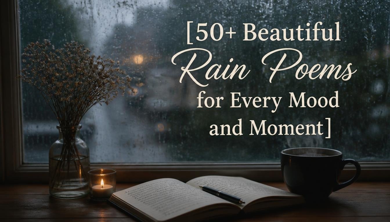 50+ Beautiful Rain Poems for Every Mood and Moment