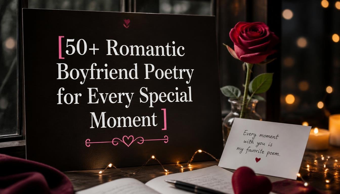 50+ Romantic Boyfriend Poetry for Every Special Moment