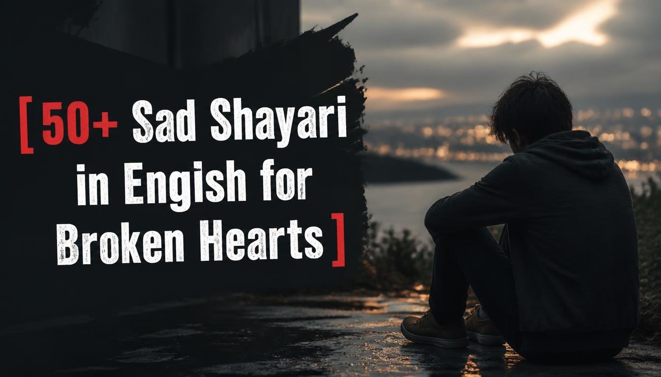 50+ Sad Shayari in English for Broken Hearts