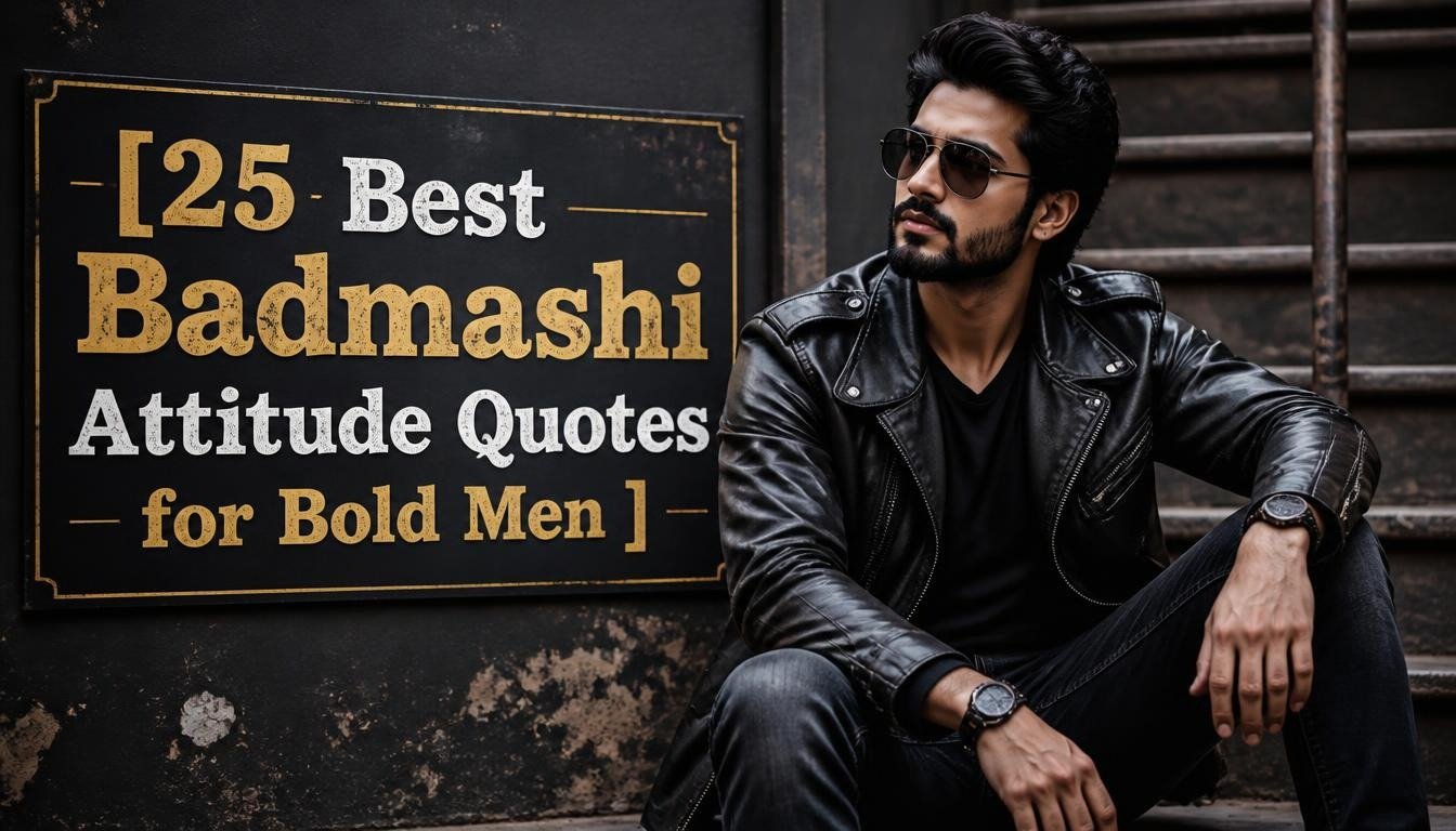 25 Best Badmashi Attitude Quotes for Bold Men