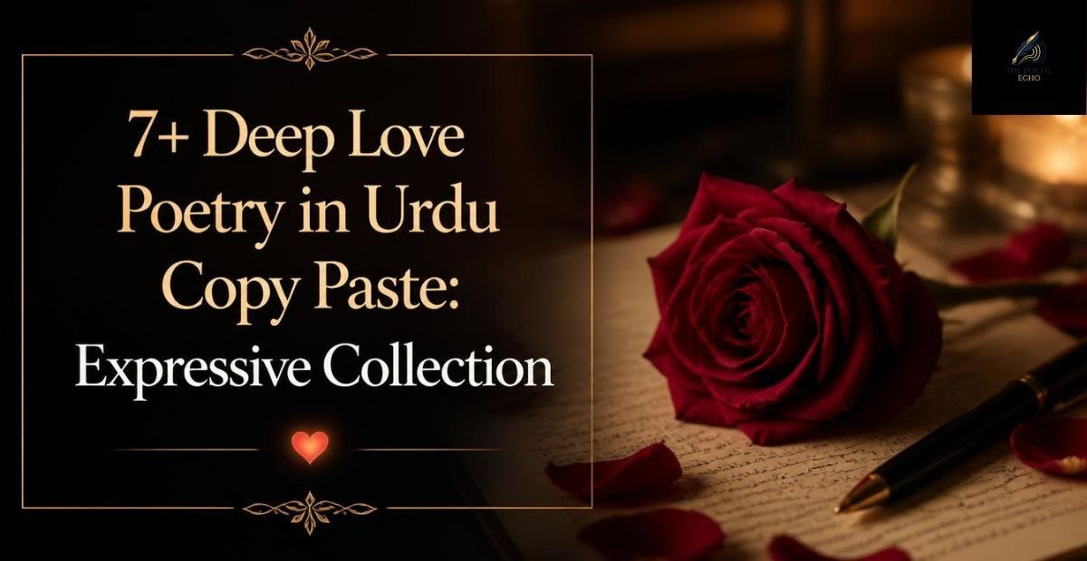7+ Deep Love Poetry in Urdu Copy Paste: Expressive Collection