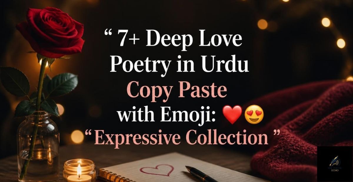 7+ Deep Love Poetry in Urdu Copy Paste with Emoji: Expressive Collection