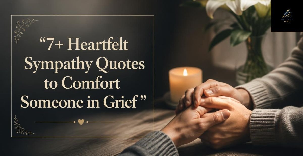 7+ Heartfelt Sympathy Quotes to Comfort Someone in Grief