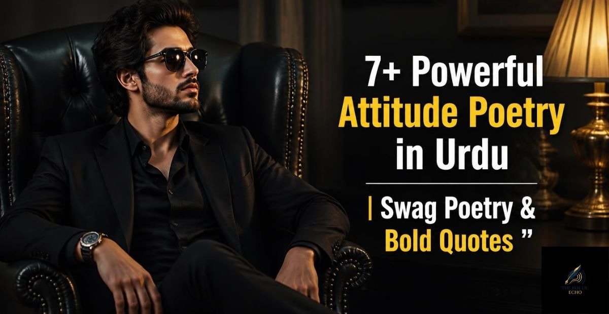 7+ Powerful Attitude Poetry in Urdu | Swag Poetry & Bold Quotes